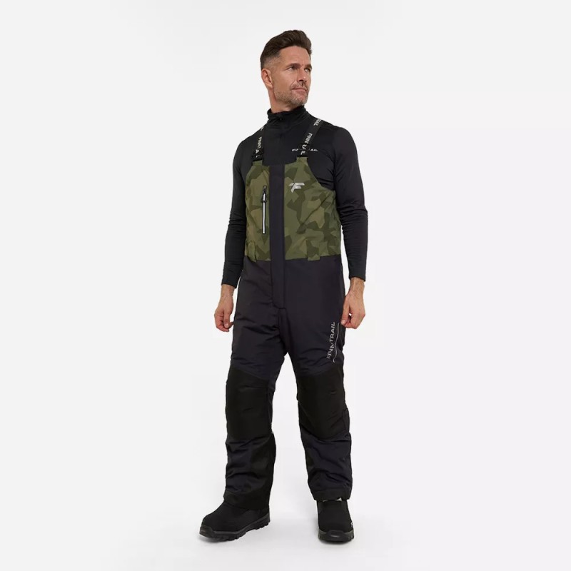 Коcтюм мужской Finntrail Nordy 3757 CamoShadowGreen, мембрана Hard-Tex, зеленый/черный, размер 42-44 (XS), 160-170 см