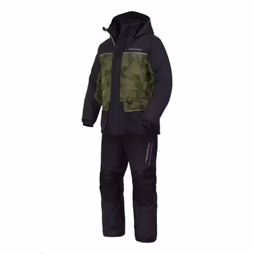 Коcтюм мужской Finntrail Nordy 3757 CamoShadowGreen, мембрана Hard-Tex, зеленый/черный, размер 44-46 (S), 165-175 см