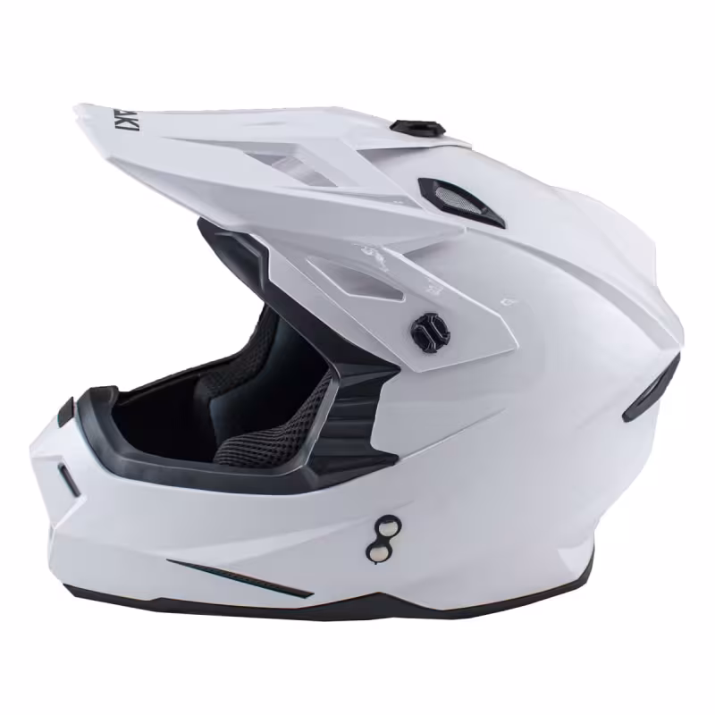 Мотошлем  Ataki JK801 Solid, белый, размер M