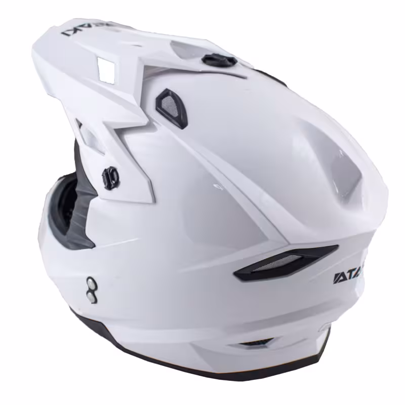 Мотошлем  Ataki JK801 Solid, белый, размер M