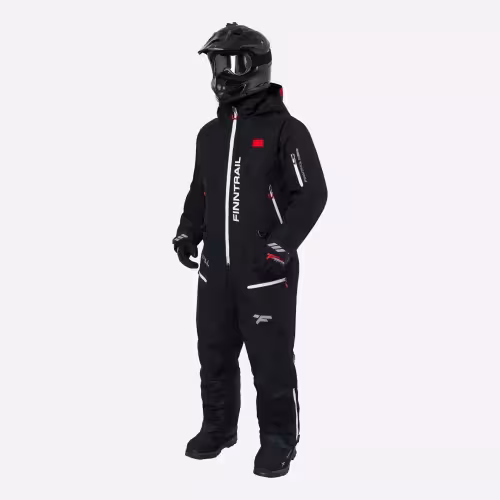 Комбинезон-поплавок мужской Finntrail Float 3902 Graphite, мембрана Hard-tex, черный, размер 42-44 (XS), 160-170 см