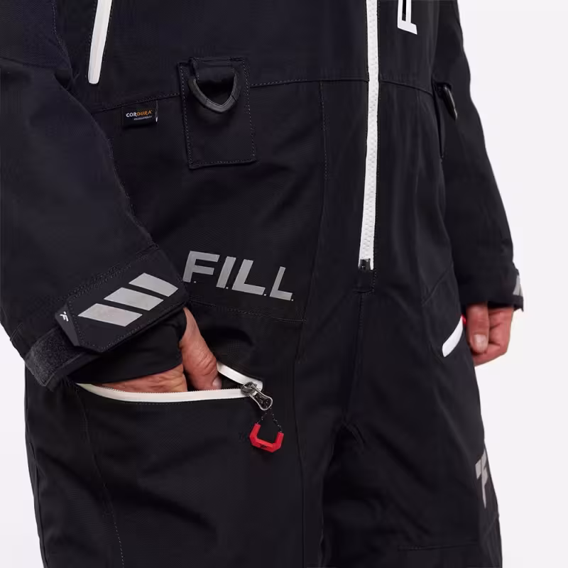 Комбинезон-поплавок мужской Finntrail Float 3902 Graphite, мембрана Hard-tex, черный, размер 42-44 (XS), 160-170 см