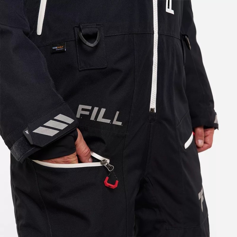 Комбинезон-поплавок мужской Finntrail Float 3902 Graphite, мембрана Hard-tex, черный, размер 42-44 (XS), 160-170 см