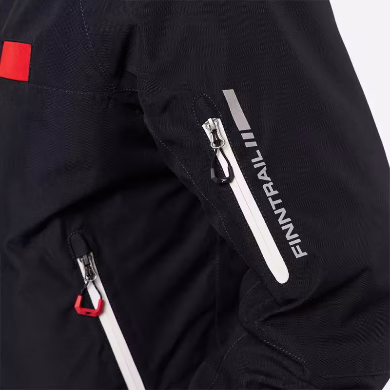 Комбинезон-поплавок мужской Finntrail Float 3902 Graphite, мембрана Hard-tex, черный, размер 44-46 (S), 165-175 см