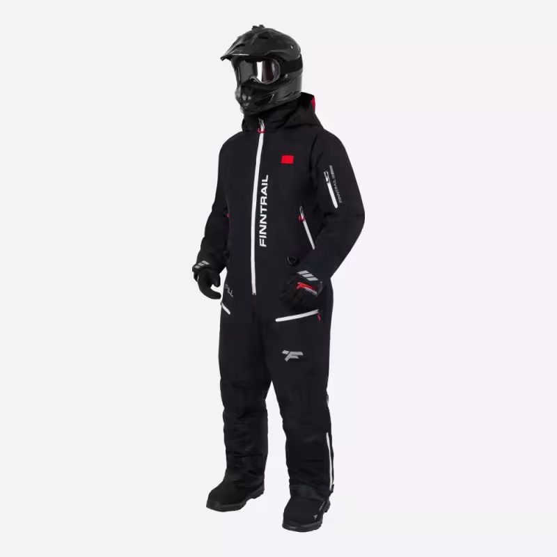 Комбинезон-поплавок мужской Finntrail Float 3902 Graphite, мембрана Hard-tex, черный, размер 58-60 (LK), 175-185 см