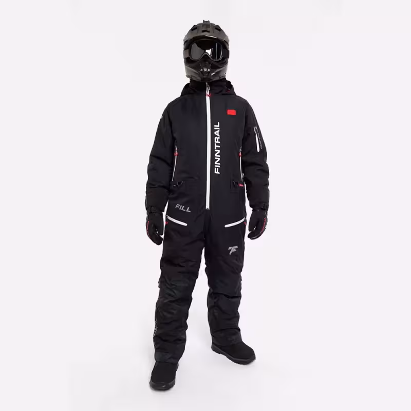 Комбинезон-поплавок мужской Finntrail Float 3902 Graphite, мембрана Hard-tex, черный, размер 58-60 (XXL), 185-195 см