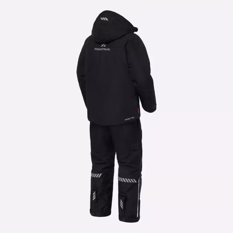 Коcтюм мужской Finntrail Powerman suit 3752 Graphite, мембрана Hard-tex, черный, размер 54-56 (MK), 170-180 см
