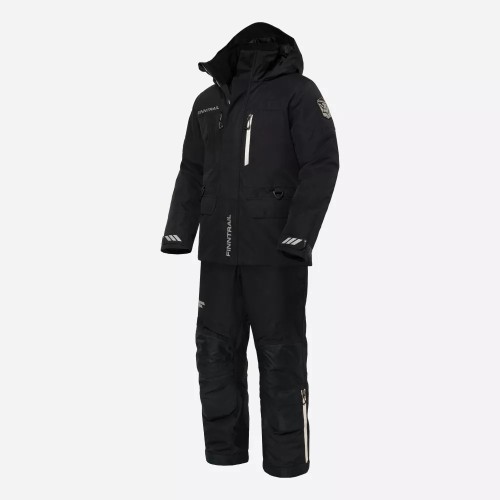 Коcтюм мужской Finntrail Powerman suit 3752 Graphite, мембрана Hard-tex, черный, размер 58-60 (LK), 175-185 см