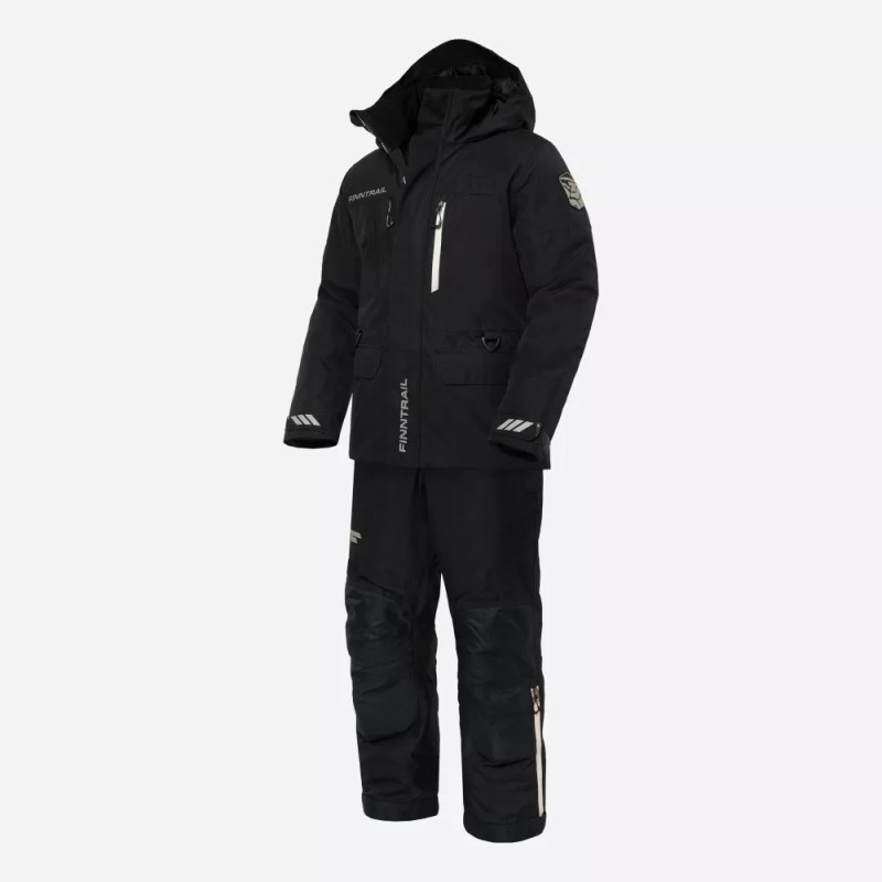 Коcтюм мужской Finntrail Powerman suit 3752 Graphite, мембрана Hard-tex, черный, размер 58-60 (LK), 175-185 см