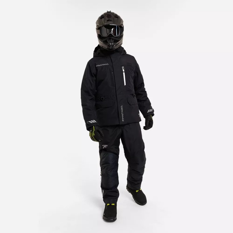 Коcтюм мужской Finntrail Powerman suit 3752 Graphite, мембрана Hard-tex, черный, размер 58-60 (LK), 175-185 см