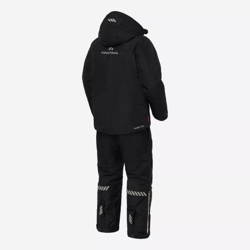 Коcтюм мужской Finntrail Powerman suit 3752 Graphite, мембрана Hard-tex, черный, размер 58-60 (LK), 175-185 см