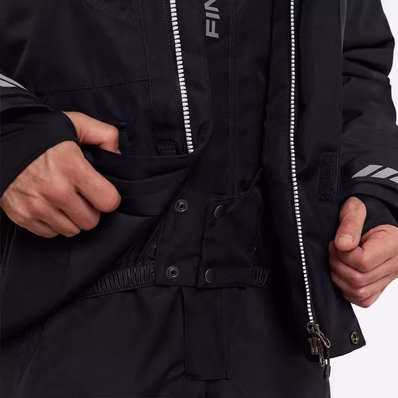 Коcтюм мужской Finntrail Powerman suit 3752 Graphite, мембрана Hard-tex, черный, размер 54-56 (XL), 180-190 см