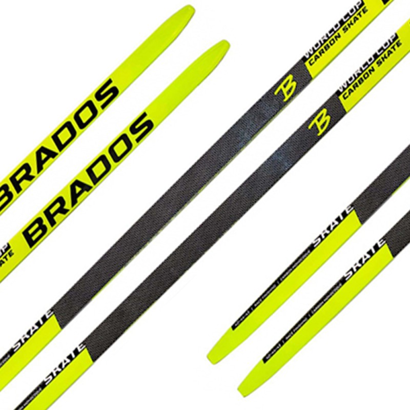 Лыжи беговые STC Brados Skate Carbon Yellow (186)