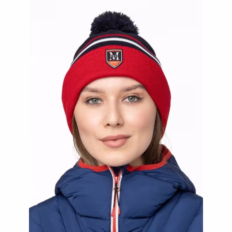 Шапка Moax Blizzard 23631M/751, синий/красный, размер 56