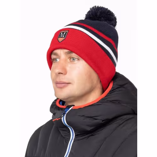 Шапка Moax Blizzard 23631M/751, синий/красный, размер 58