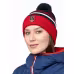 Шапка Moax Blizzard 23631M/751, синий/красный, размер 58