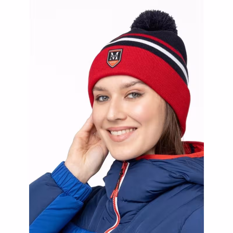 Шапка Moax Blizzard 23631M/751, синий/красный, размер 58