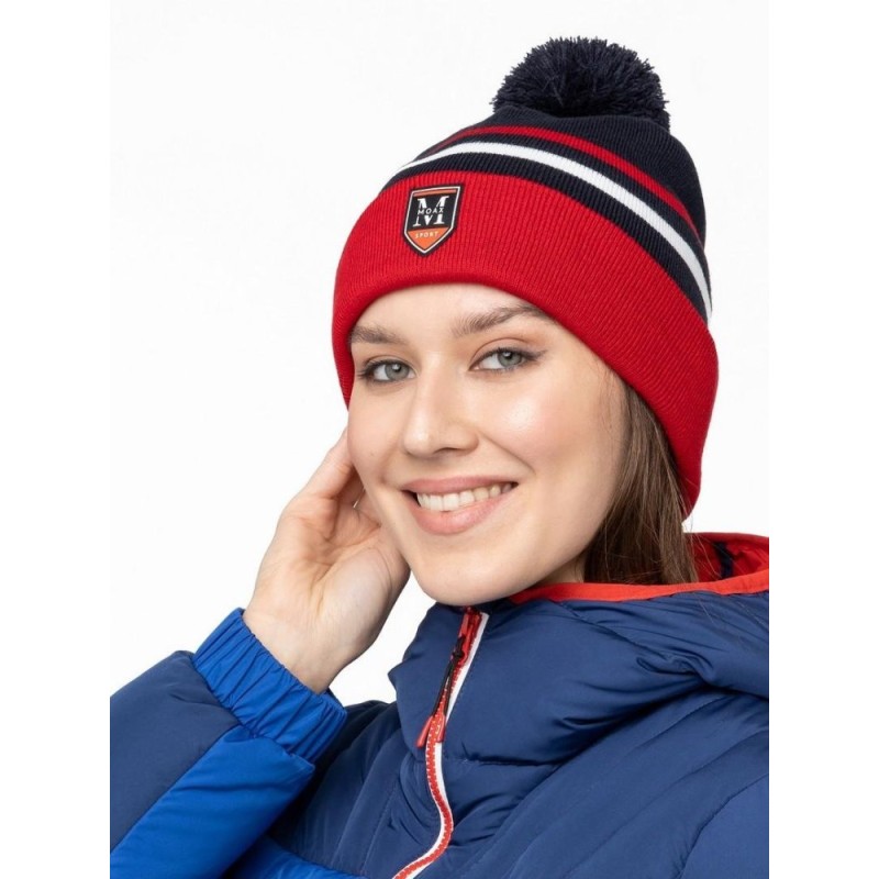 Шапка Moax Blizzard 23631M/751, синий/красный, размер 58