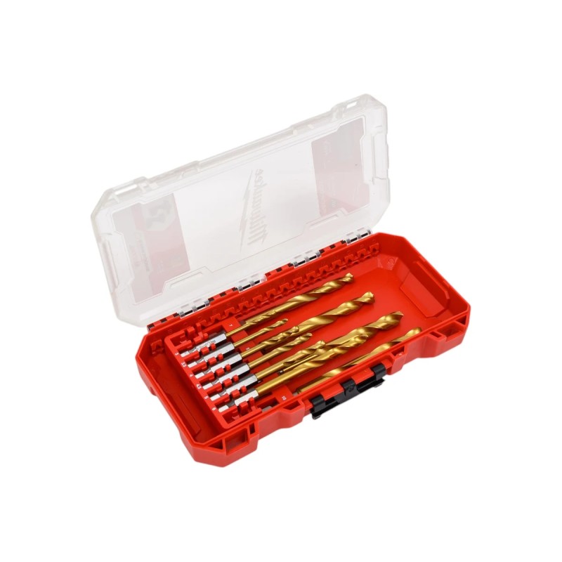 Набор сверл по металлу Milwaukee RedHEX HSS-TiN