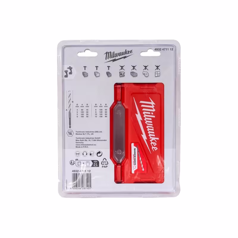 Набор сверл по мультиматериалам Milwaukee 4932471112