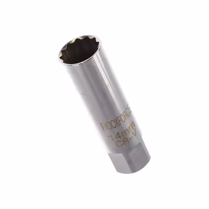 Головка свечная с фиксацией RockForce RF-807314M, 12-гранная, 14 мм, 3/8