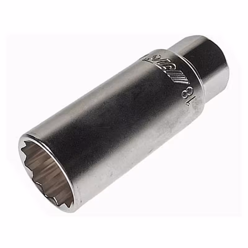 Головка свечная магнитная JTC-4569, 12-гранная, 18 мм, 3/8