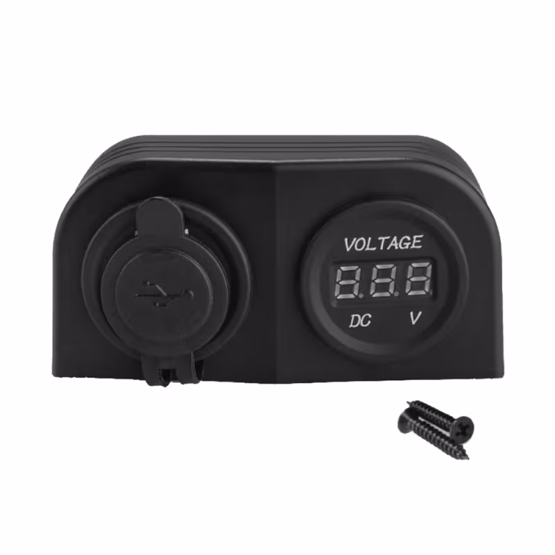 Гнездо зарядное USB двойное Skipper SK-DS6-2023/4010