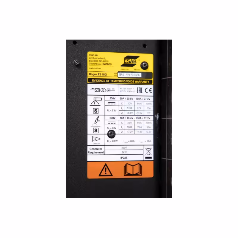 Сварочный инвертор ESAB Rogue ES 180i