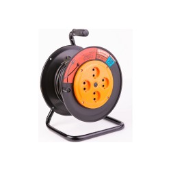 Удлинитель силовой четырехместный на катушке Рыжая такса УКП04-2608, (3,5 кВт, 30 м)