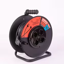 Удлинитель силовой четырехместный на катушке Рыжая такса УКП04-2813, (16А, 3,5 кВт, 40 м)