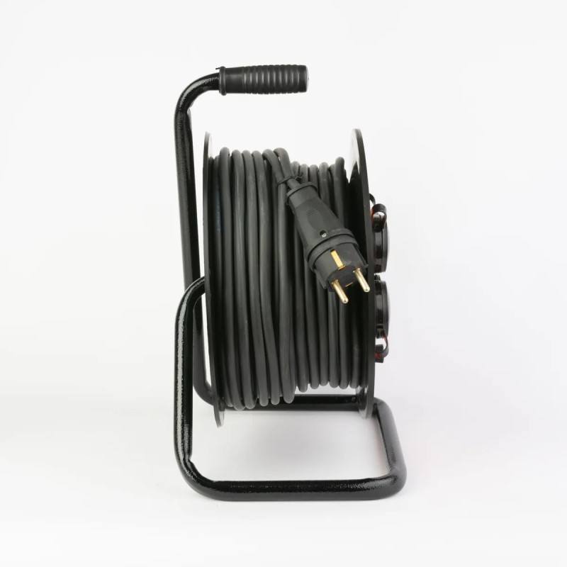 Удлинитель силовой четырехместный на катушке Рыжая такса УКП4404-3261, (16А, 3,5 кВт, 40 м)