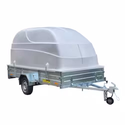 Прицеп бортовой одноосный Вектор ЛАВ 81011А с крышкой, высокий борт