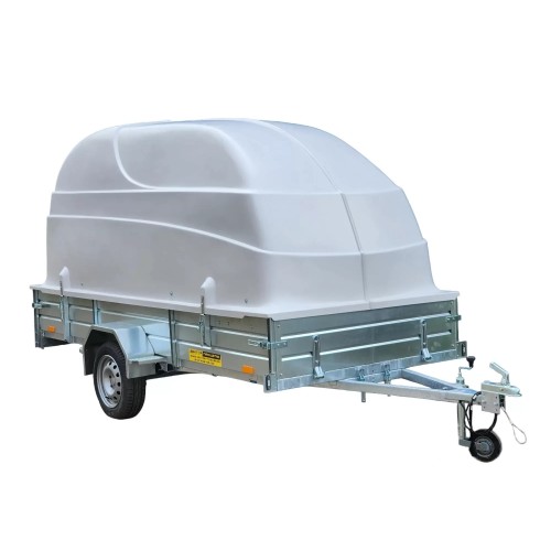 Прицеп бортовой одноосный Вектор ЛАВ 81011А с крышкой, высокий борт