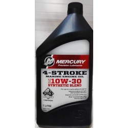 Масло моторное полусинтетическое для 4Т лодочных моторов Mercury 8M0206995, 10W-30, 1 л