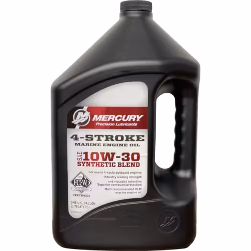 Масло моторное полусинтетическое для 4Т лодочных моторов Mercury 8M0206996, 10W-30, 4 л