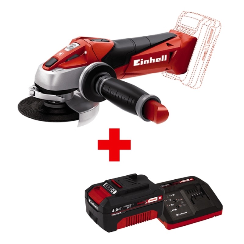 Шлифмашина угловая аккумуляторная Einhell PXC TE-AG 18/115 Li