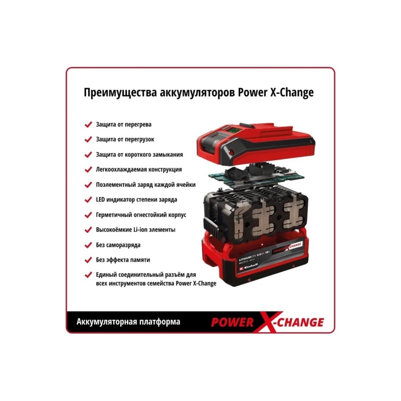 Перфоратор аккумуляторный Einhell PXC TE-HD 18 Li 