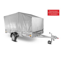 Прицеп бортовой одноосный Спутник Pro ZN 3515/33