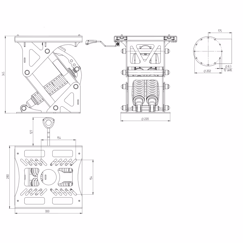Стойка амортизационная Практик-Про 300S V2