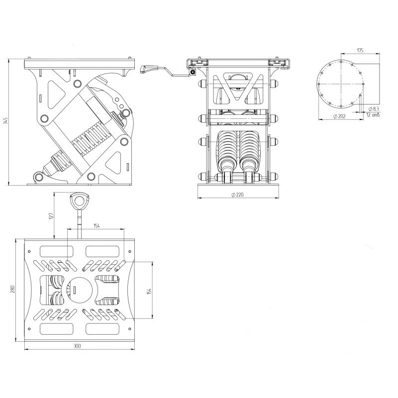 Стойка амортизационная Практик-Про 300S V2