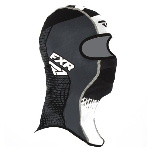 Подшлемник-балаклава FXR Shredder Thermal Black/White, полиэстер, черный/белый, размер S