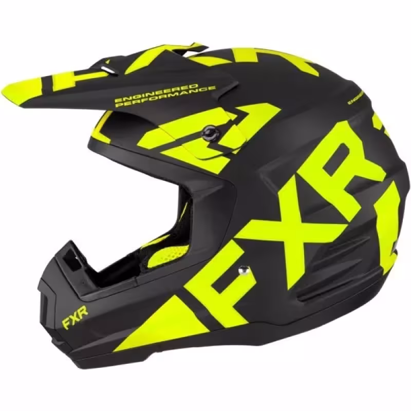 Шлем зимний FXR Torque X Team Black Hi Vis, черный/желтый, размер M