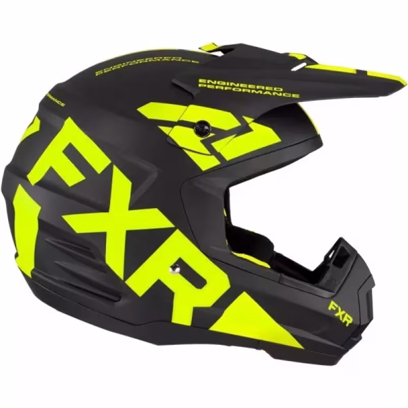 Шлем зимний FXR Torque X Team Black Hi Vis, черный/желтый, размер M