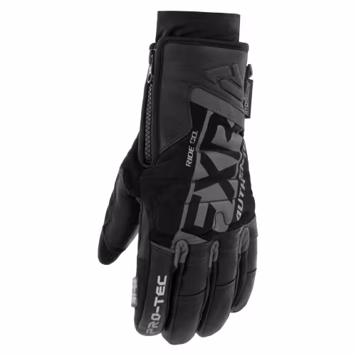 Мотоперчатки  FXR Pro-Tec leather, мембрана HydrX Pro, черный, размер M