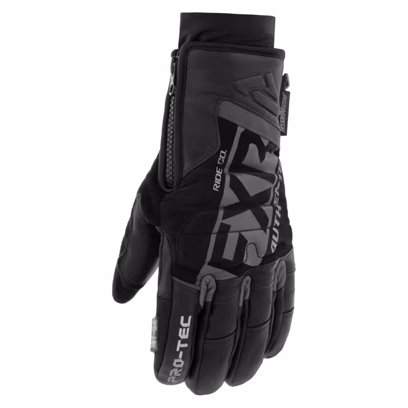 Мотоперчатки  FXR Pro-Tec leather, мембрана HydrX Pro, черный, размер L