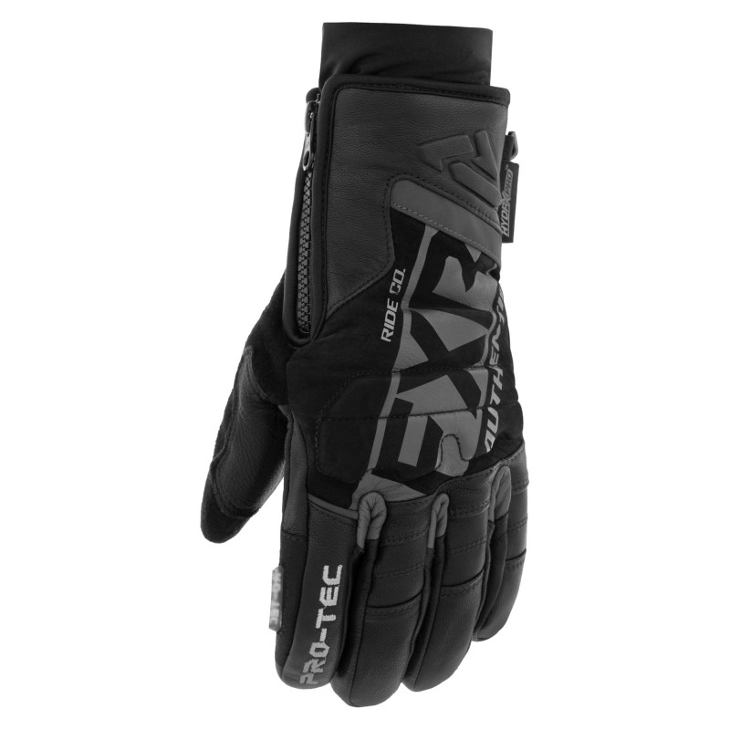 Мотоперчатки  FXR Pro-Tec leather, мембрана HydrX Pro, черный, размер L