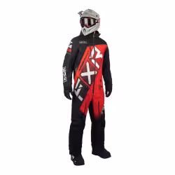 Комбинезон мужской  FXR CX F.A.S.T., мембрана HydrX Pro, черный/красный, размер ХL
