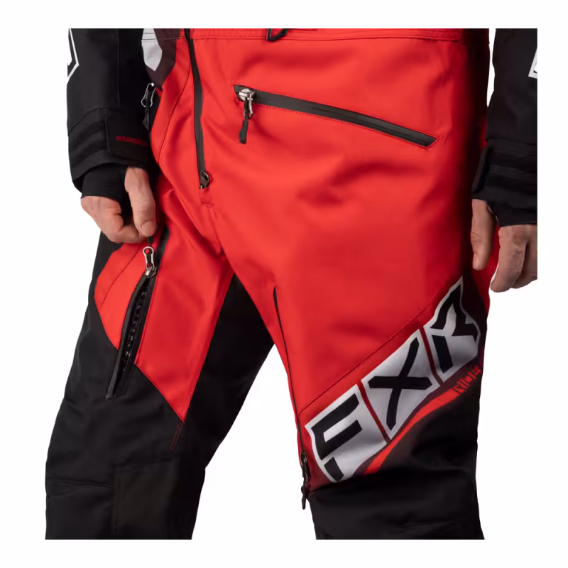 Комбинезон мужской  FXR CX F.A.S.T., мембрана HydrX Pro, черный/красный, размер ХL