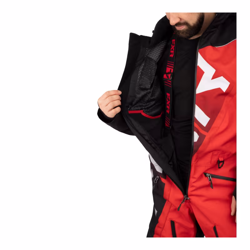 Комбинезон мужской  FXR CX F.A.S.T., мембрана HydrX Pro, черный/красный, размер ХL