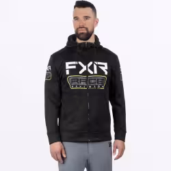 Толстовка FXR Race Div Tech Black/Hi Vis, Флис, черный/белый, размер M